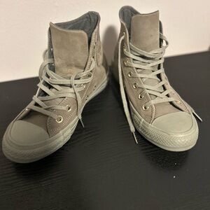 Converse High-Top Sneakers in Army Green